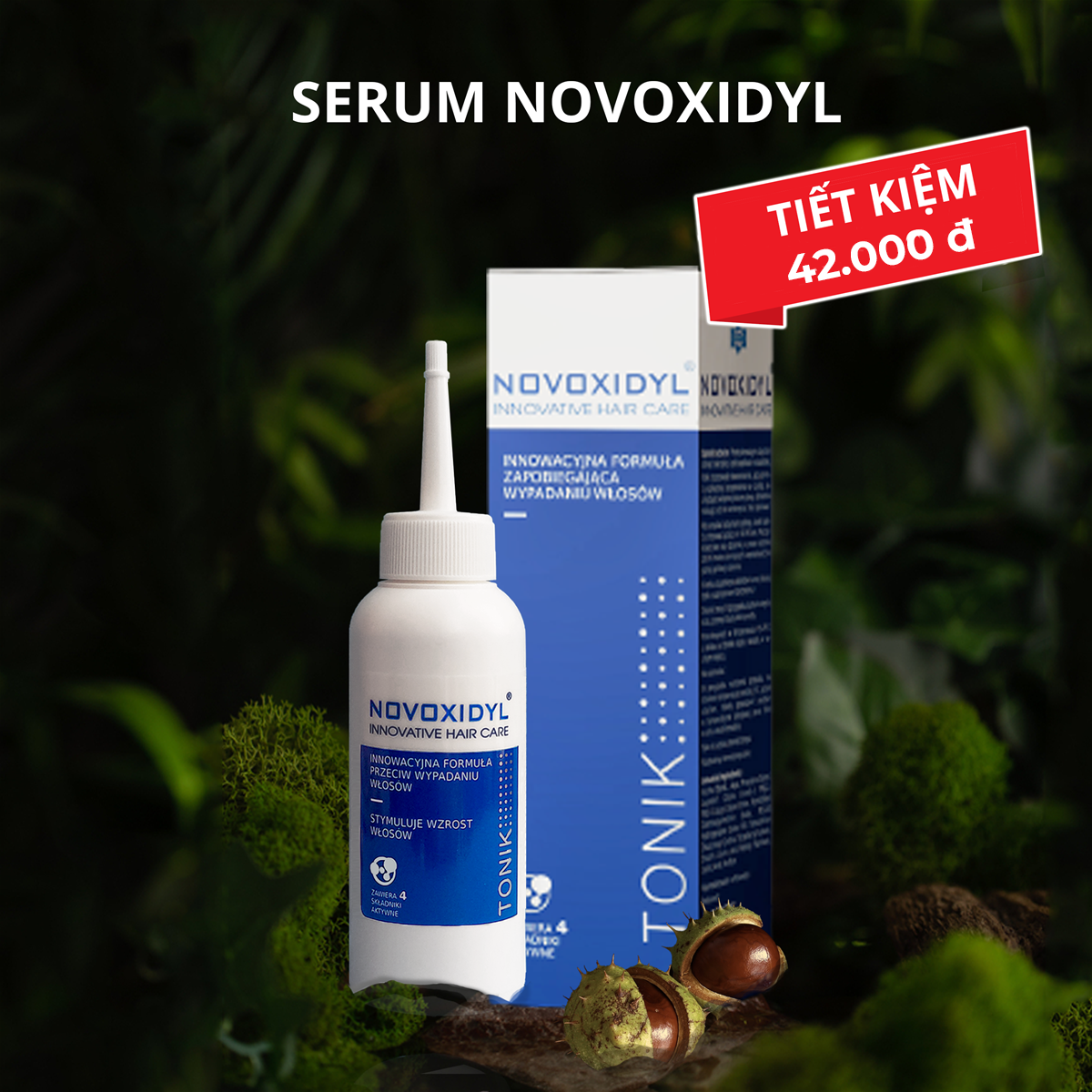 Serum y tế Novoxidyl hỗ trợ trị rụng tóc